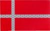 Danmark Flagga IR Infrared med Kardborre