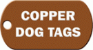 DOG TAGS Koppar Brons