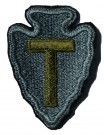 36th Infantry Division Tygmärke färg WW2 typ