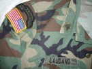 Fältskjorta Ranger 75th Rgt Sgt Laudano Woodland Camo: M
