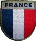 Flagga France Färg med Kardborre