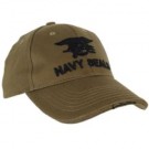 Keps Navy Seals Trident Logo OD Black