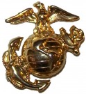 Hattmärke USMC Guld Enlisted original
