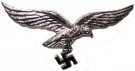Hattörn Luftwaffe Silber Metall WW2 repro