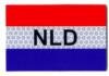 Holland Flagga färg IR Infrared med Kardborre