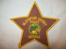 Indiana Blackford County Police Tygmärke
