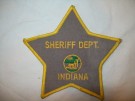 Indiana Sheriff Dept Police Tygmärke