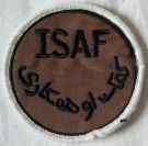 ISAF Combat patch med kardborre Desert pre-2009