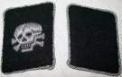 Kragenspiegel Waffen Totenkopf WW2 Museie-repro