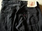 LEVI´S 501: Svarta jeans Black Levis: W 30 L 30