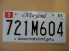 Maryland Nummerplåt USA