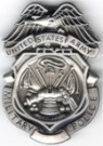 Military Police US Army MP badge Oxidized Original