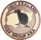 New Zealand Task Group Kea Desert Camo Tygmärke