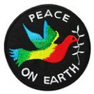 Fredsduva Peace on Earth tygmärke