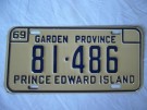 Prince Edward Island Nummerplåt Canada
