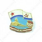 Märke Badge CCCP Navy Red October Submarine