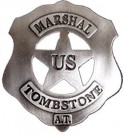 Sheriffstjärna U.S. Marshall Tombstone