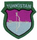 Freiwilligenabzeichen Turkiet Turkistan Schild repro