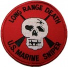 Sniper Long Range Death tygmärke USMC
