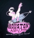 T-Shirt Houston Roller Derby Flat Track: L