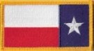 Texas State Flagga omvänd för uniform