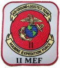 Tygmärke USMC II MEF