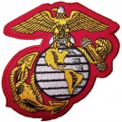 Tygmärke USMC US Marines "Logo"