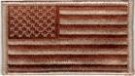 USA Flagga Desert rättvänd: Med eller utan kardborre
