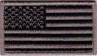 USA Flagga Foliage Grå/grön rättvänd: Med eller utan kardborre
