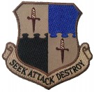 USAF Seek Attack Destroy Tygmärke Kardborre Desert
