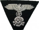 Waffen Abzeichen Totenkopf  M43 Grau Trapez
