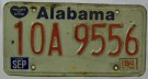 Alabama Nummerplåt USA Heart of Dixie