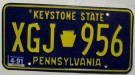 Pennsylvania Nummerplåt USA Keystone State