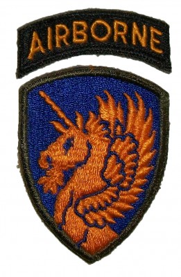 13th Airborne Division Tygmärke WW2 original