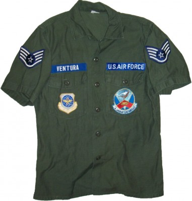 Fältskjorta+Fatigue+USAF+MAC+Vietnam+1971+Ventura:+M