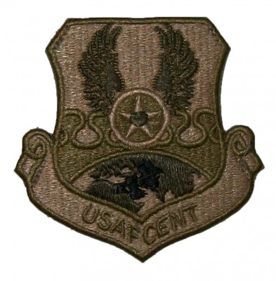 Tygmärke med Kardborre USAF USAFCENT MultiCam OCP