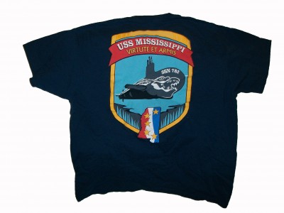 T-Shirt  USS Mississippi SSN 782 Submarine: XL
