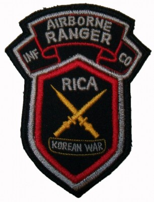 Airborne+Ranger+Inf+Co+RICA+Korean+War+Tygmärke