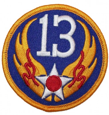 Tygmärke+13th+USAAF+US+Army+Air+Force+WW2