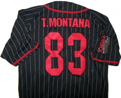 Scarface+#83+T.Montana+Baseball+skjorta:+L