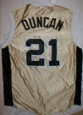 San Antonio Spurs #21 Duncan NBA Finals NBA Basket linne: L