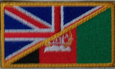 Flagga+UK/Afghanistan+Uniformsflagga