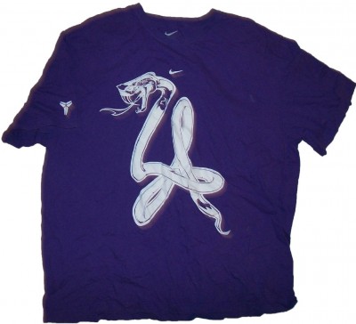 LA Lakers #24 Kobe Bryant Logo NBA Basket T-Shirt: XXL