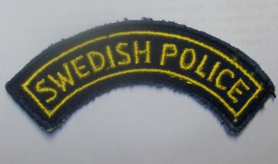 Polis Police Sweden Ärmmärke Båge Sverige