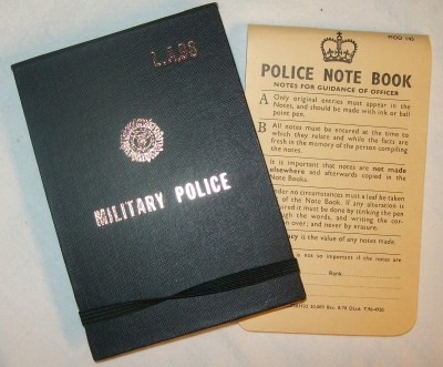 Anteckningsbok Notebook MP Military Police