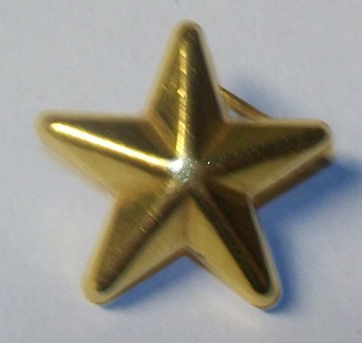 Gradbeteckning Stjärna Guld m01