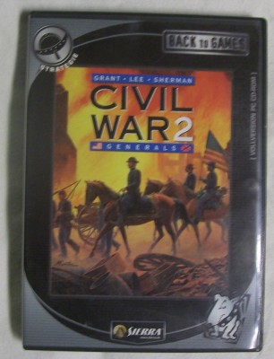 Civil War 2 Generals Grant Lee Sherman CD-ROM