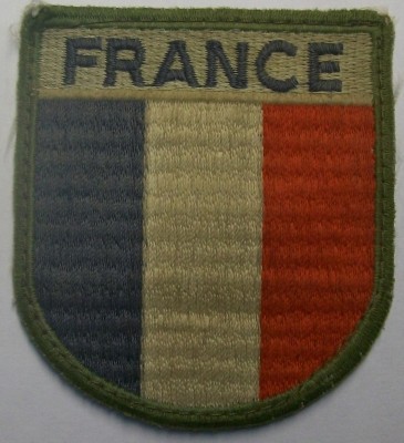 Flagga France med Kardborre: Battle worn