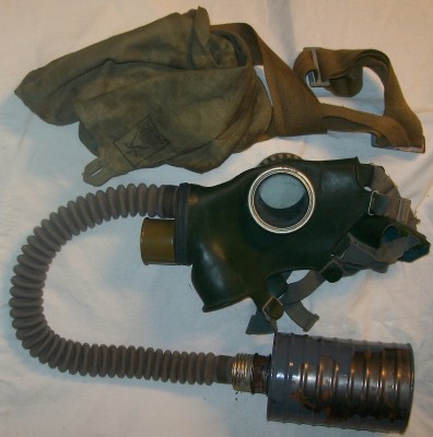 Gasmask CCCP svart WW2 Original typ