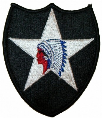 2nd Infantry Division Tygmärke färg